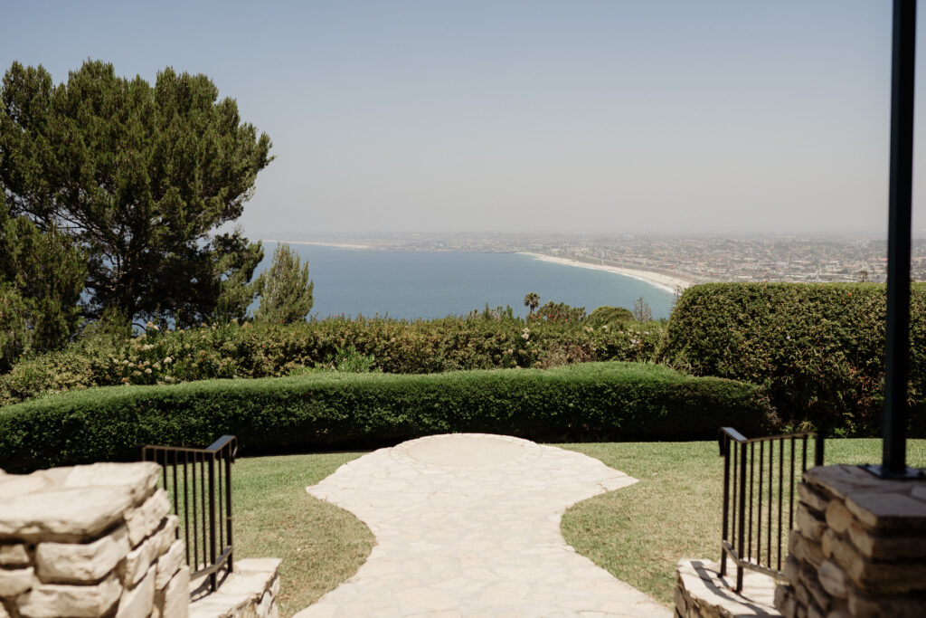 the view at la venta inn overlooking all of palos verdes in los angeles taken by magnolia west photography